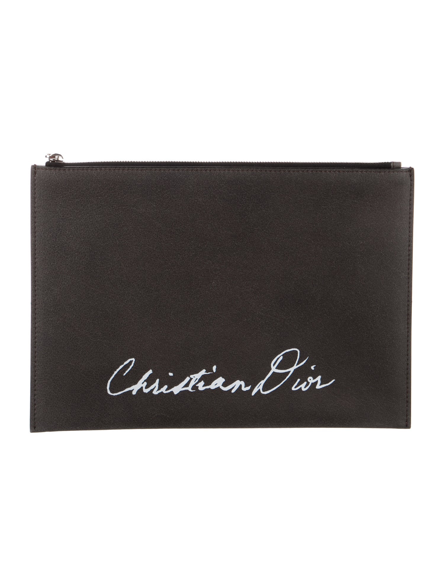 Christian Dior Leather Cosmetic Bag.