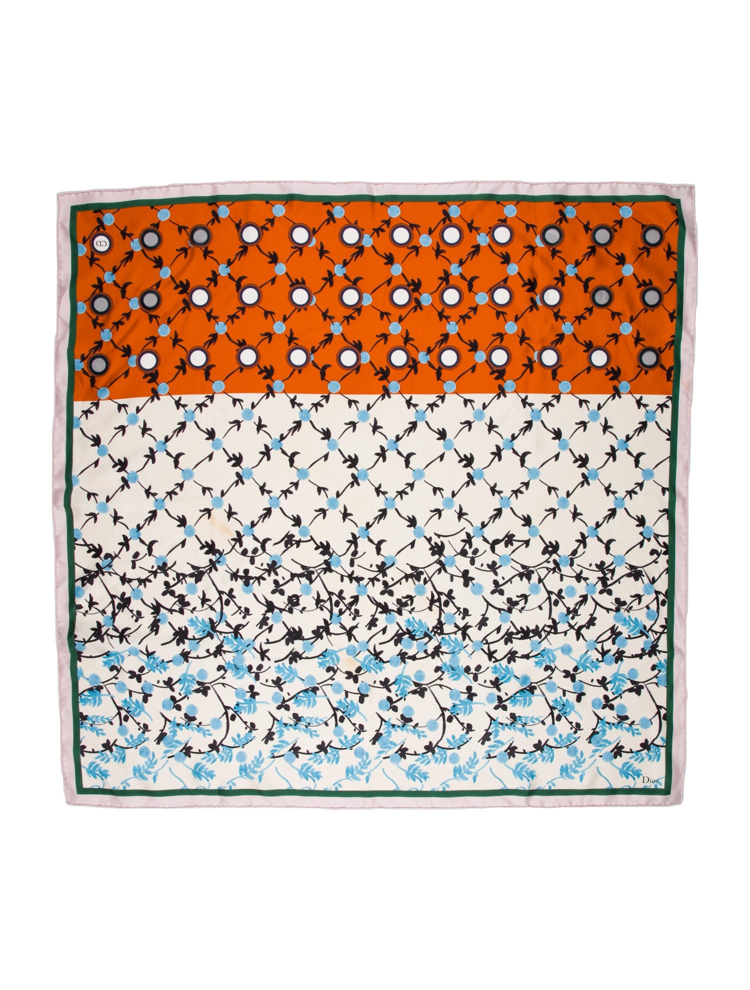 Christian Dior Silk Printed Scarf