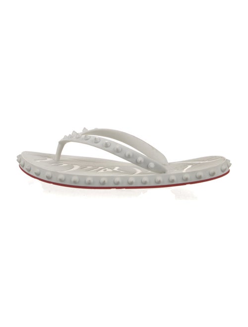 Christian Dior Rubber Studded Accents Flip Flops