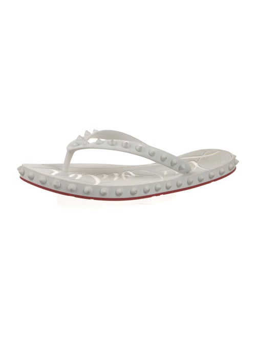 Christian Dior Rubber Studded Accents Flip Flops
