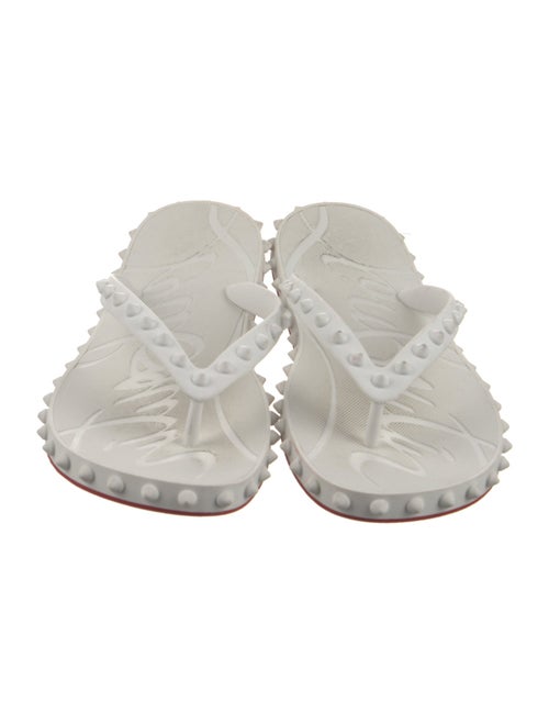 Christian Dior Rubber Studded Accents Flip Flops