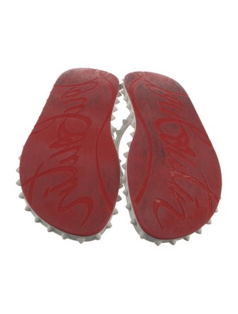 Christian Dior Rubber Studded Accents Flip Flops