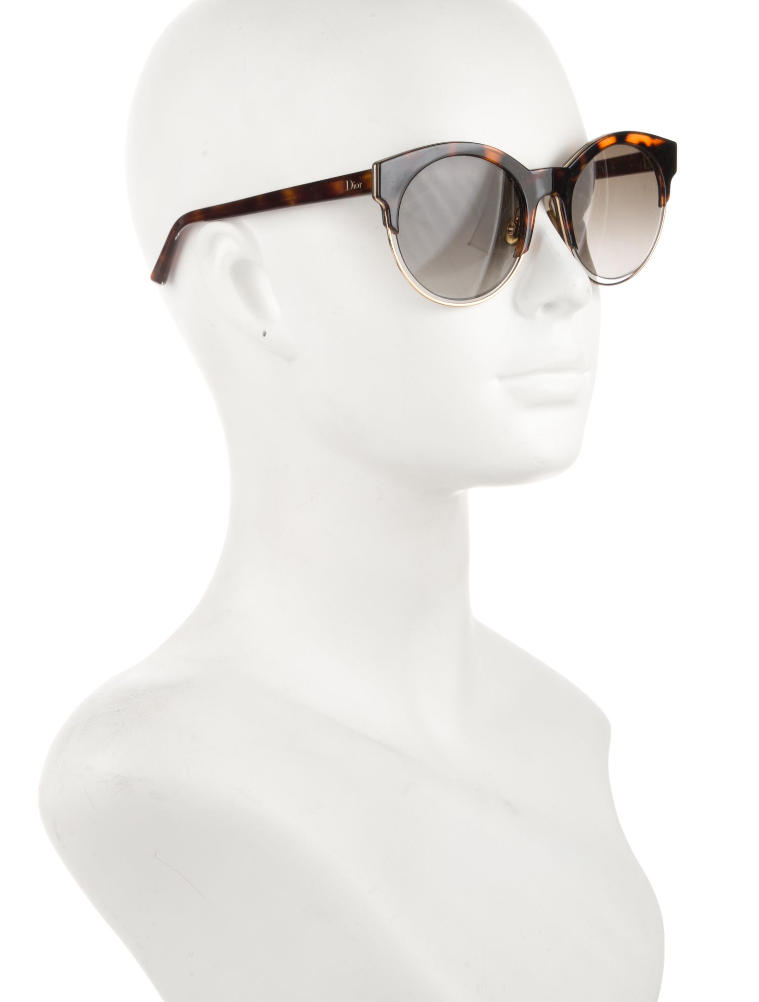 Christian Dior Round Gradient Sunglasses