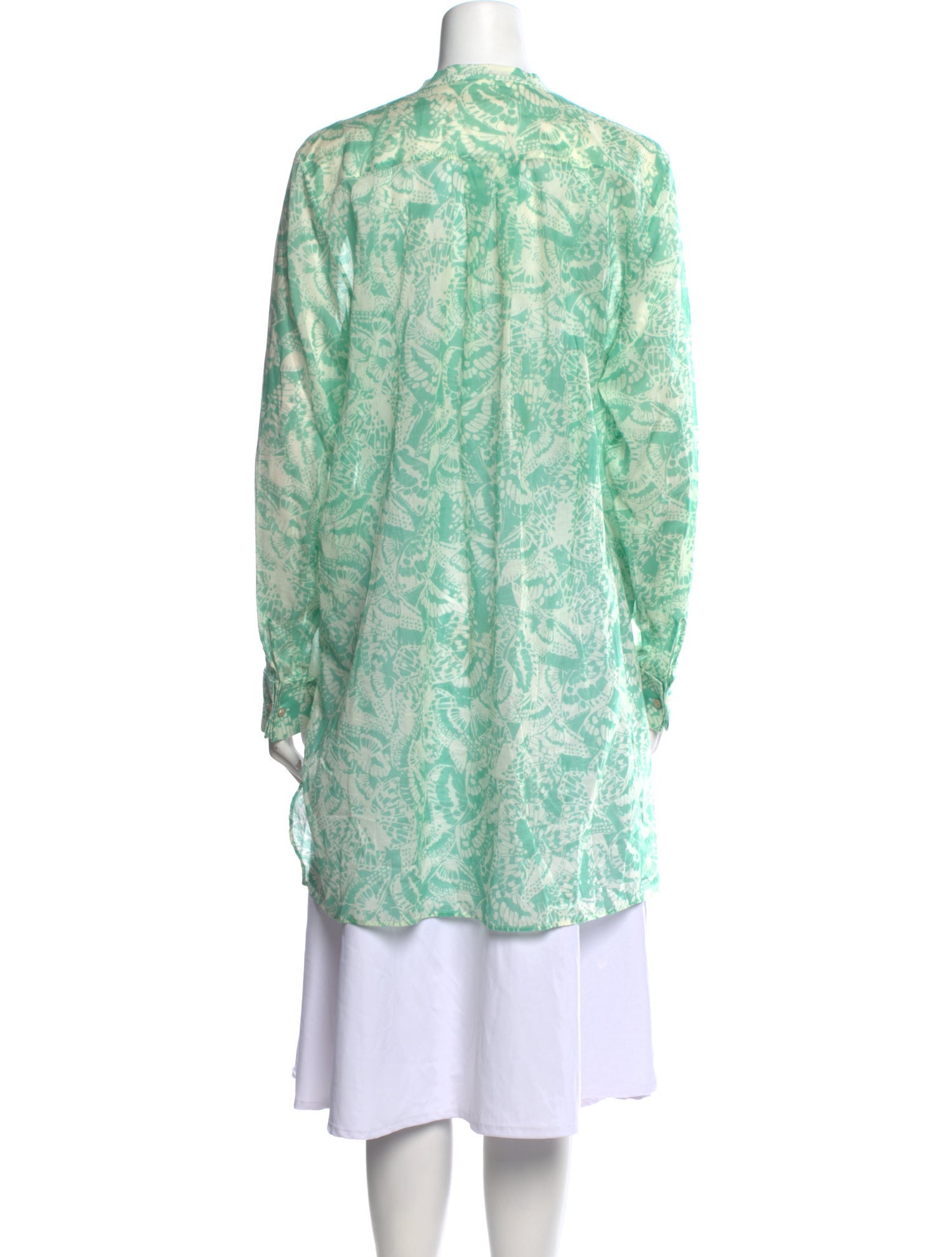 Christian Dior Printed Mock Neck Tunic