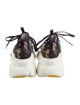 Christian Dior Neoprene Printed Chunky Sneakers