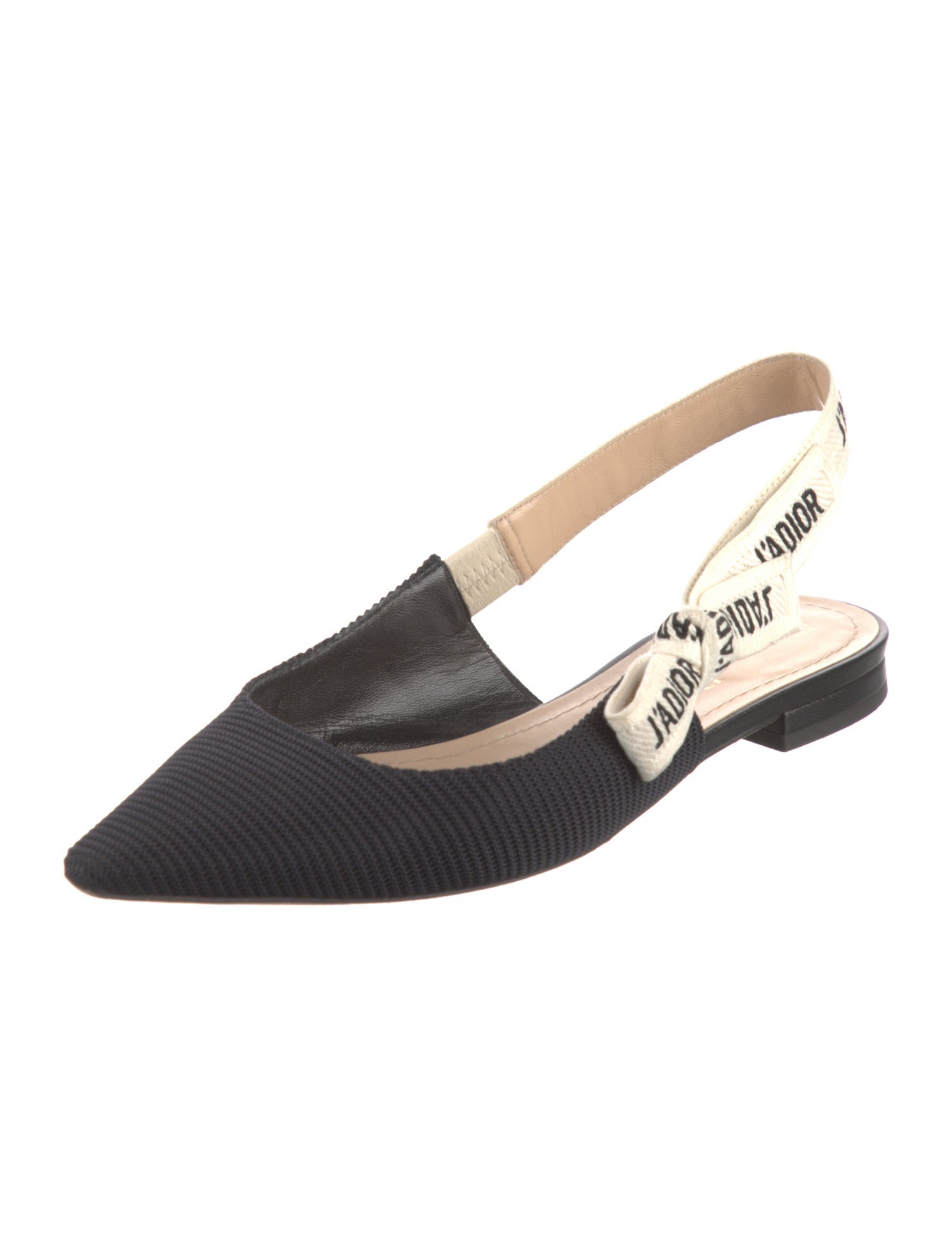 Christian Dior Printed Slingback Flats