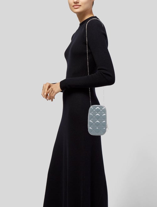 Christian Dior Cannage Cannage Lady Dior Phone Holder 2022