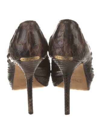 Christian Dior Snakeskin Animal Print Pumps