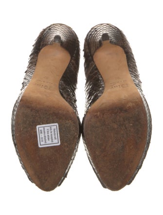 Christian Dior Snakeskin Animal Print Pumps