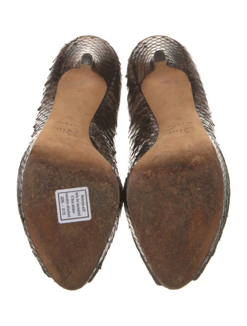 Christian Dior Snakeskin Animal Print Pumps