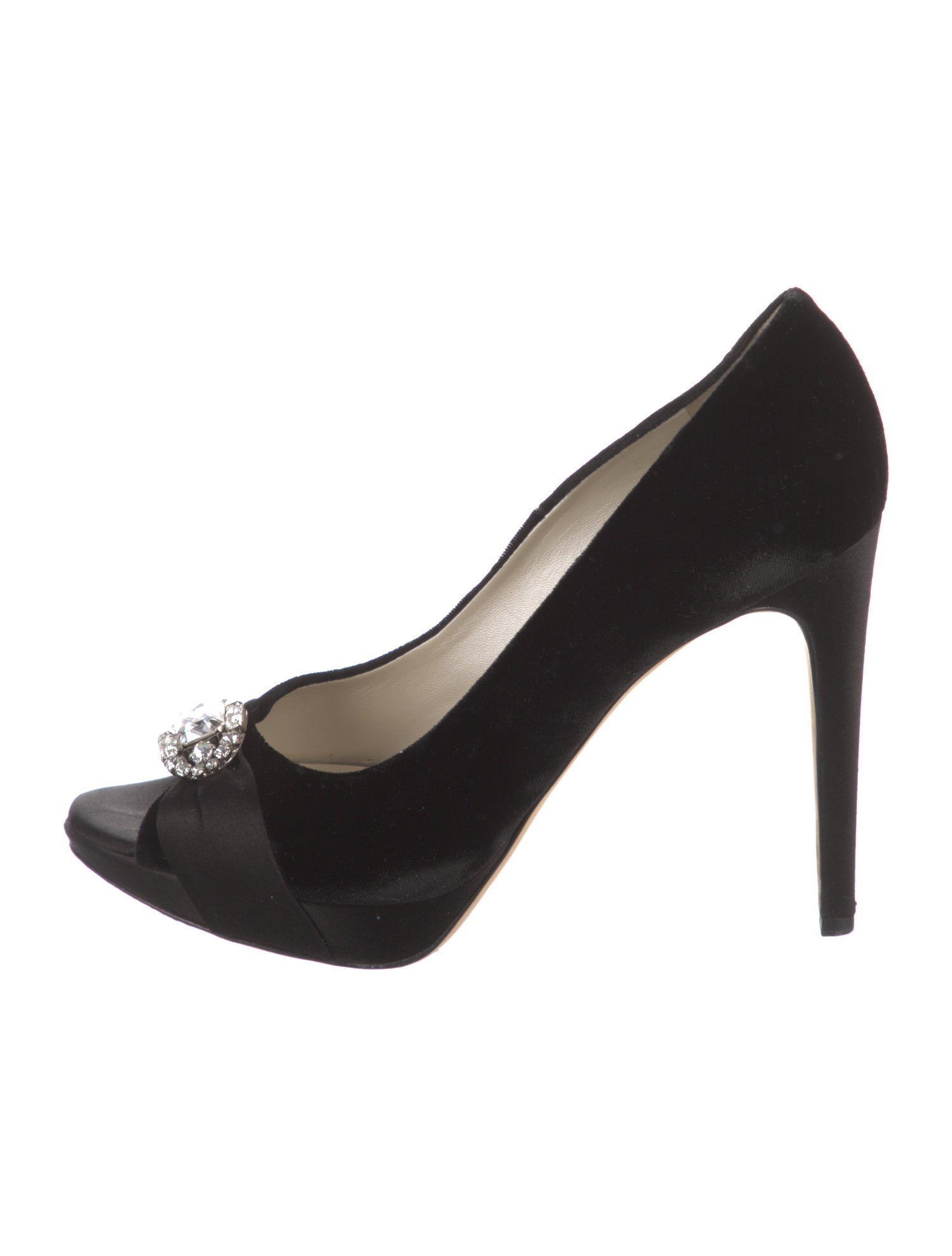 Christian Dior Velvet Crystal Embellishments Pumps