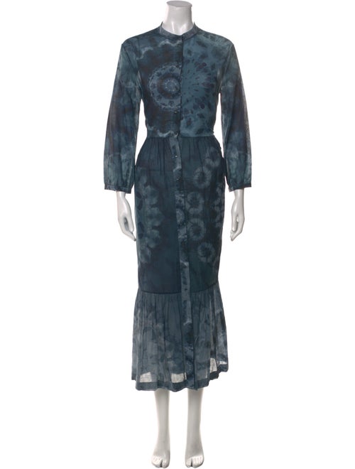 Christian Dior Tie-Dye Print Long Dress
