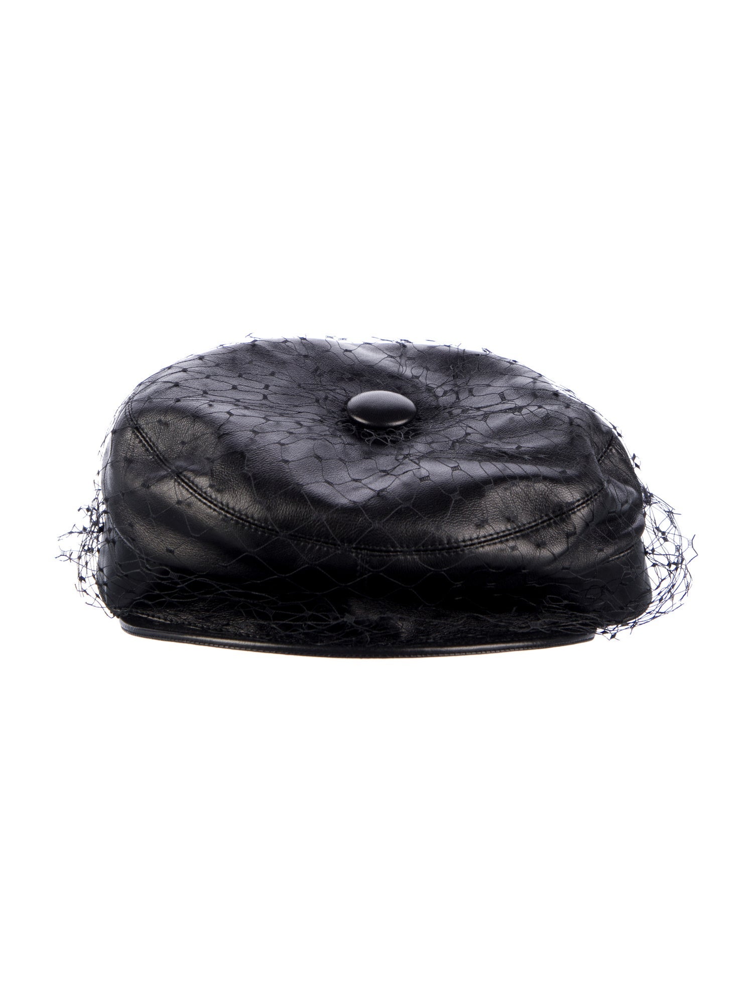 Christian Dior Christian Dior Women's Leather Newsboy Hat