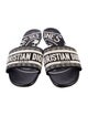 Christian Dior Canvas Printed Slides