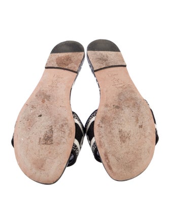 Christian Dior Canvas Printed Slides