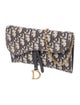 Christian Dior Oblique Jacquard Wallet on Chain