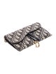 Christian Dior Oblique Jacquard Wallet on Chain