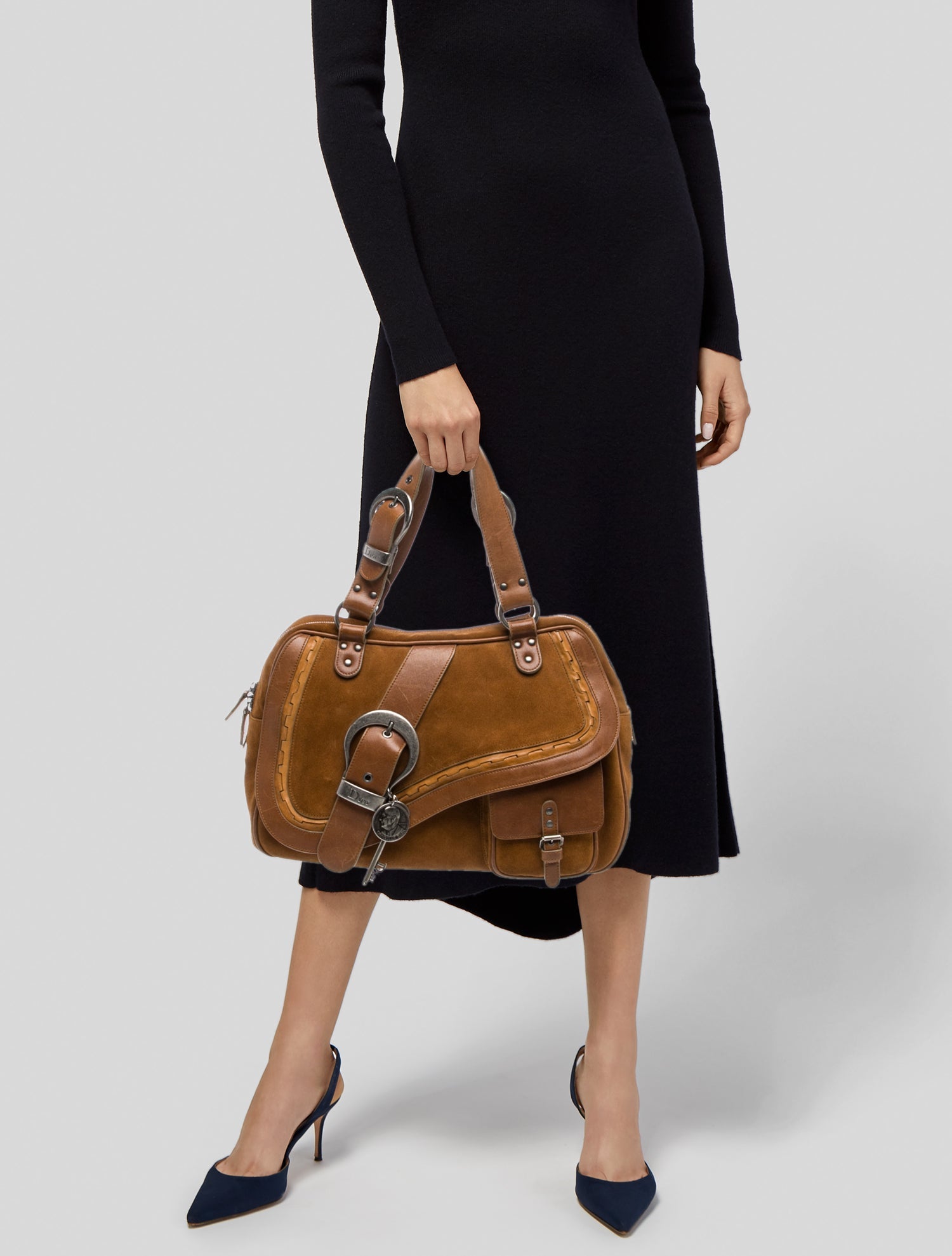 Christian Dior Leather Gaucho Saddle Vintage