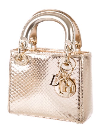 Christian Dior Mini Python Lady Dior Bag