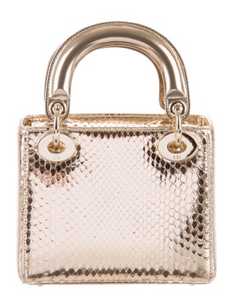 Christian Dior Mini Python Lady Dior Bag