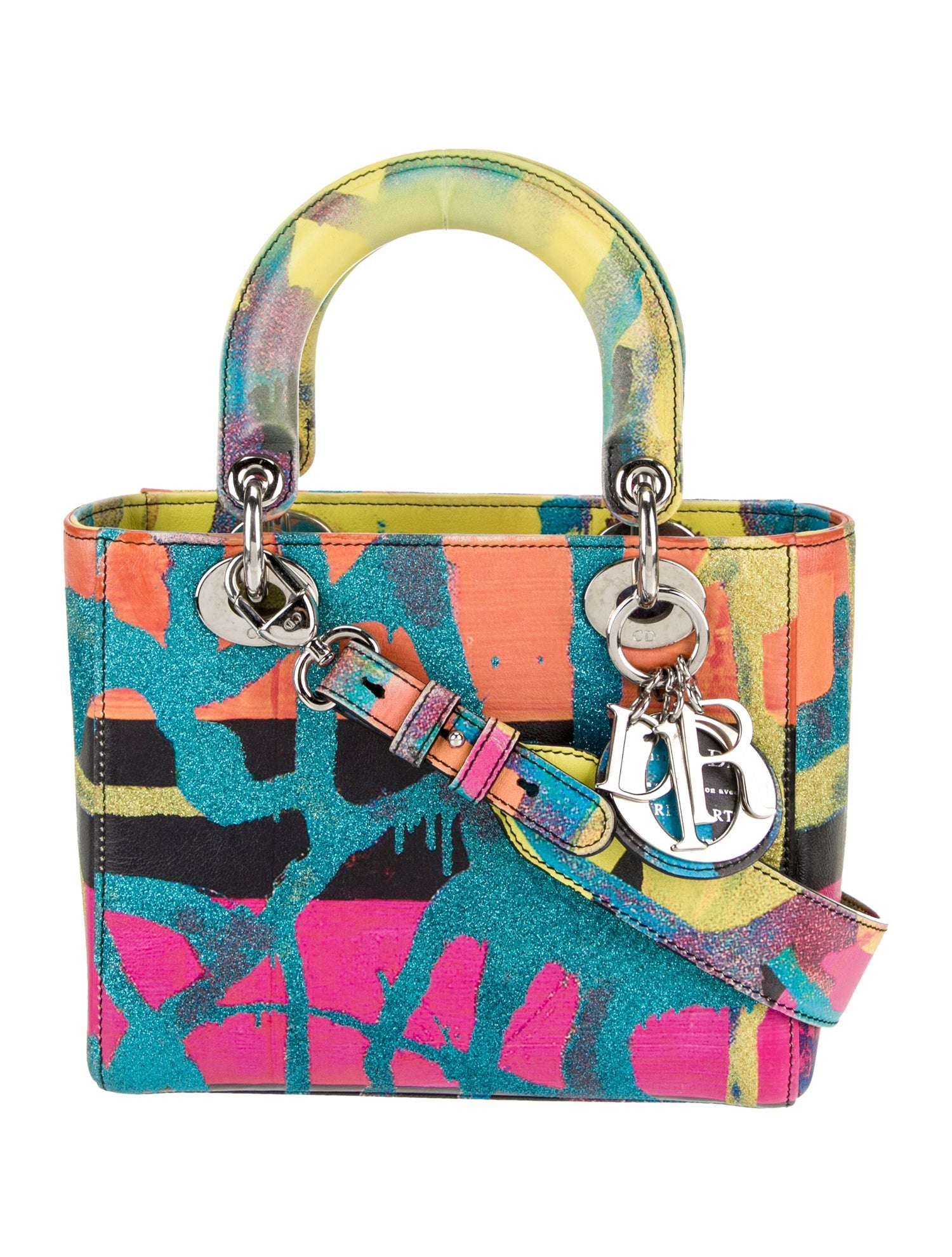 Christian Dior Leather Top Handle Bag