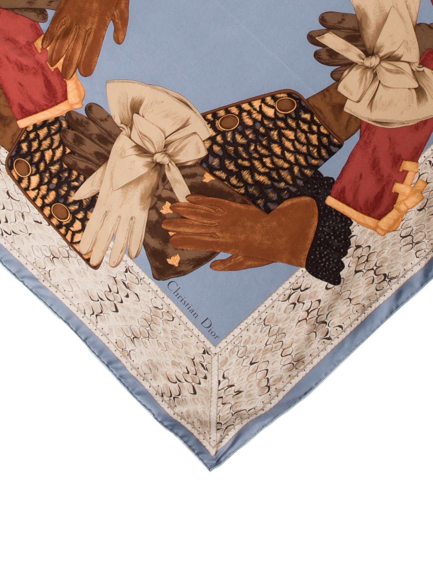 Christian Dior Silk Printed Scarf