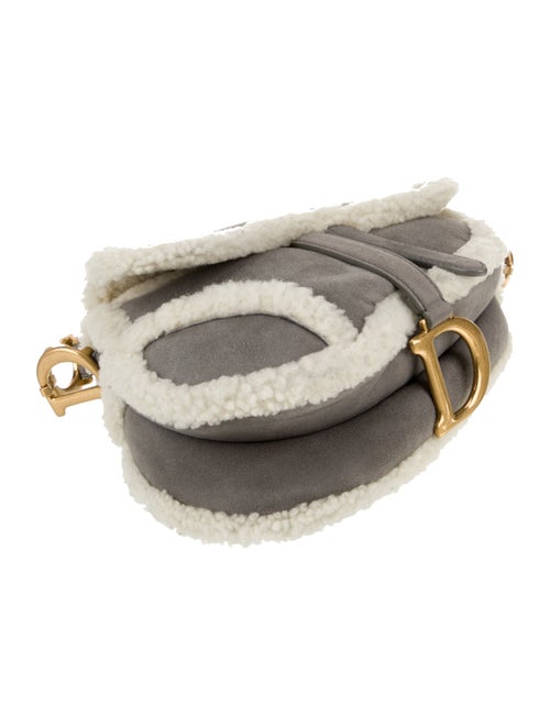 Christian Dior Shearling Saddle