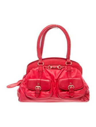 Christian Dior Leather My Dior Frame Pocket Satchel Vintage