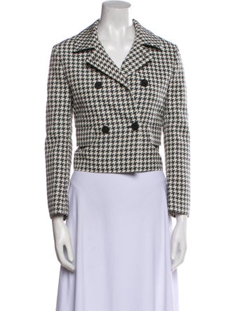 Christian Dior Houndstooth Print Blazer