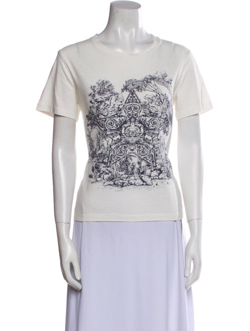 Christian Dior Graphic Print Crew Neck T-Shirt