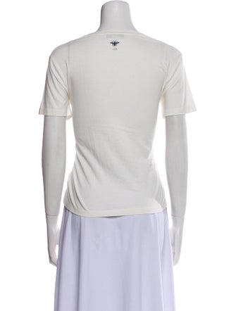 Christian Dior Graphic Print Crew Neck T-Shirt