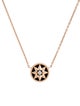 Christian Dior 18K Diamond & Onyx Rose des Vents Pendant Necklace