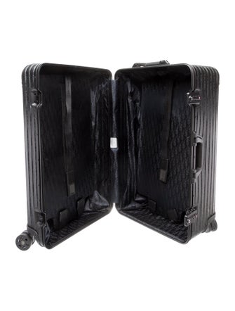 Dior x Rimowa Oblique Aluminum Carry-On Suitcase