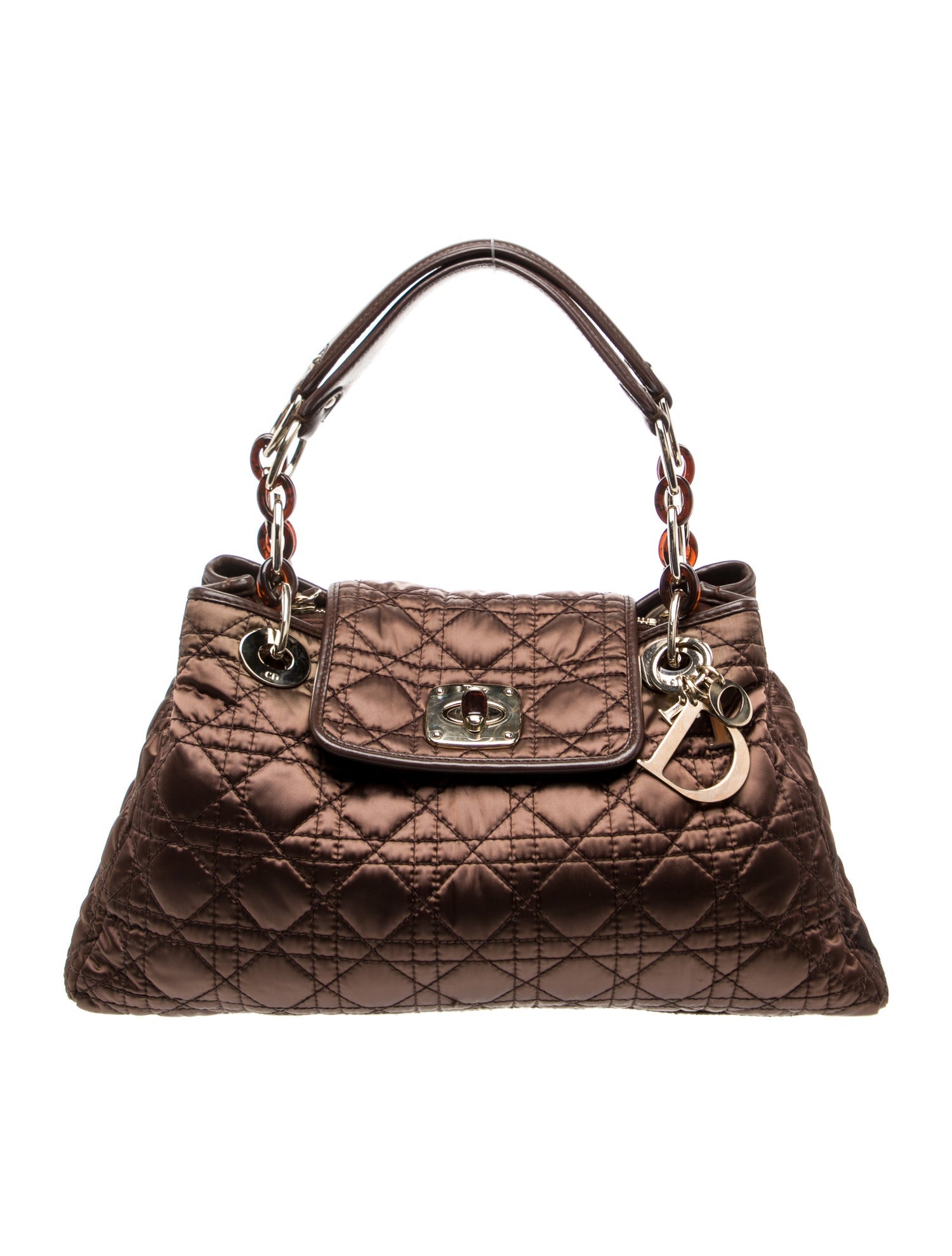 Christian Dior Quilted Top Handle Bag