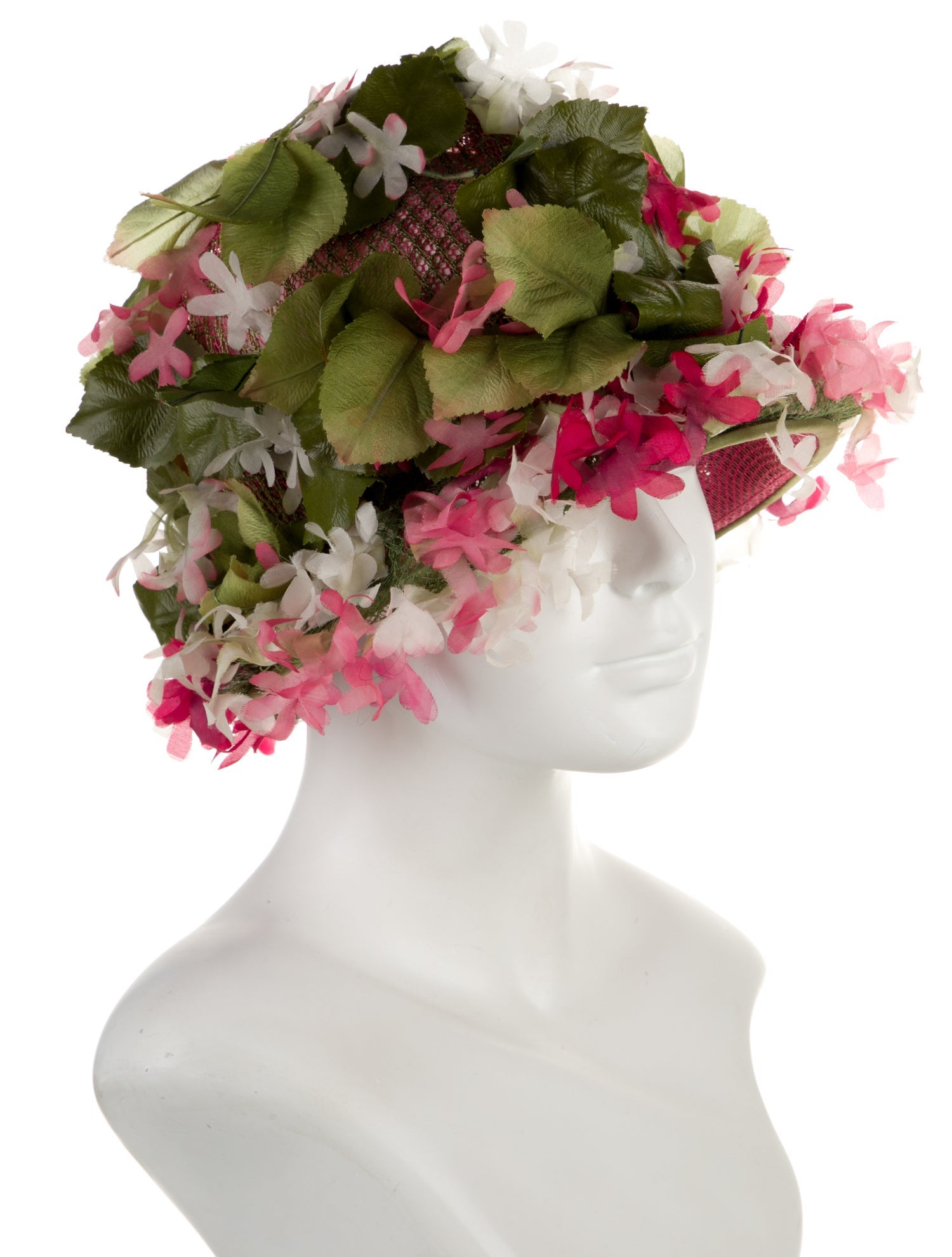 Christian Dior Vintage Chapeaux Floral Hat