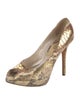 Christian Dior Snakeskin Animal Print Pumps