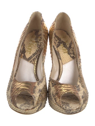 Christian Dior Snakeskin Animal Print Pumps