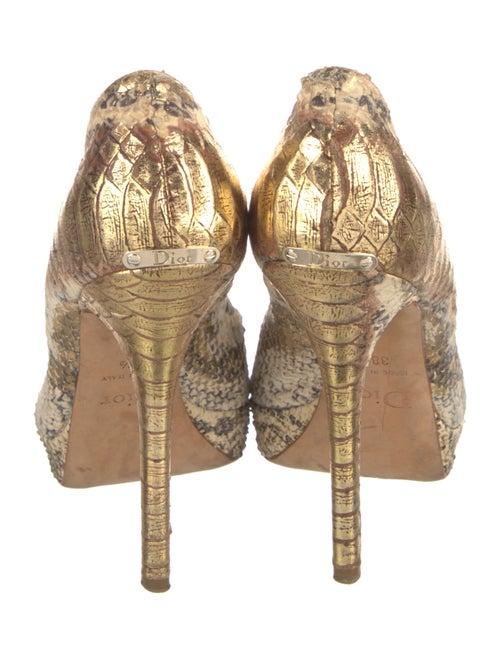Christian Dior Snakeskin Animal Print Pumps