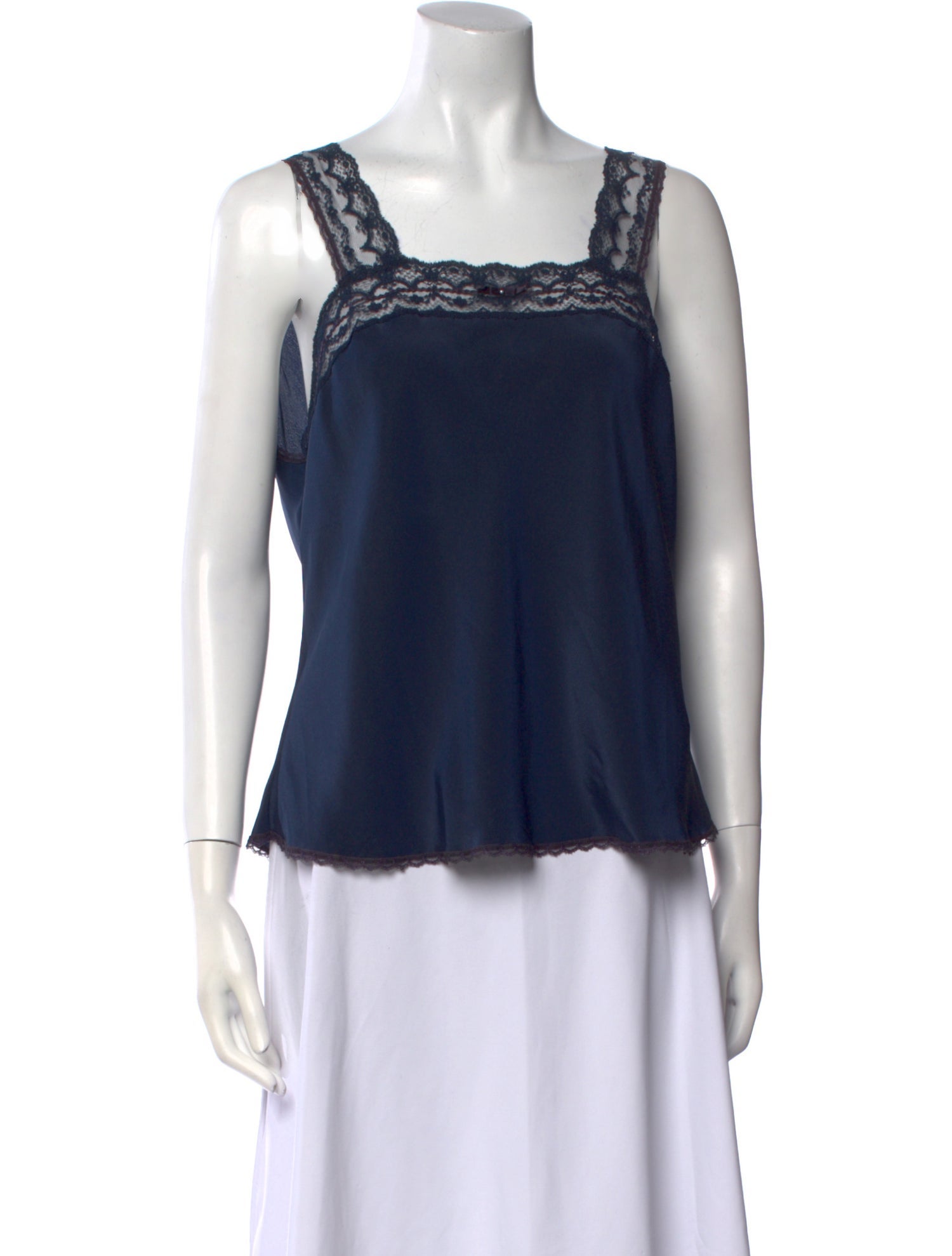 Christian Dior Square Neckline Sleeveless Top
