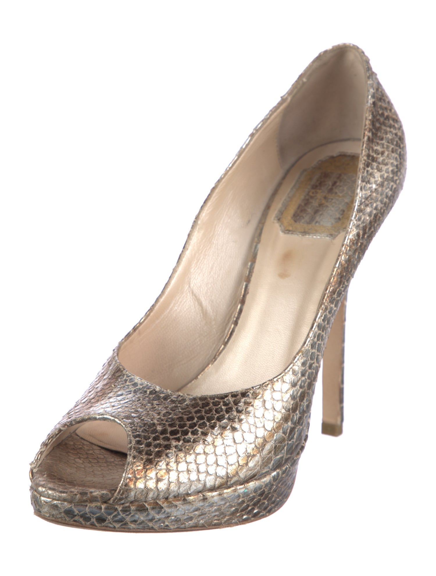 Christian Dior Snakeskin Animal Print Pumps