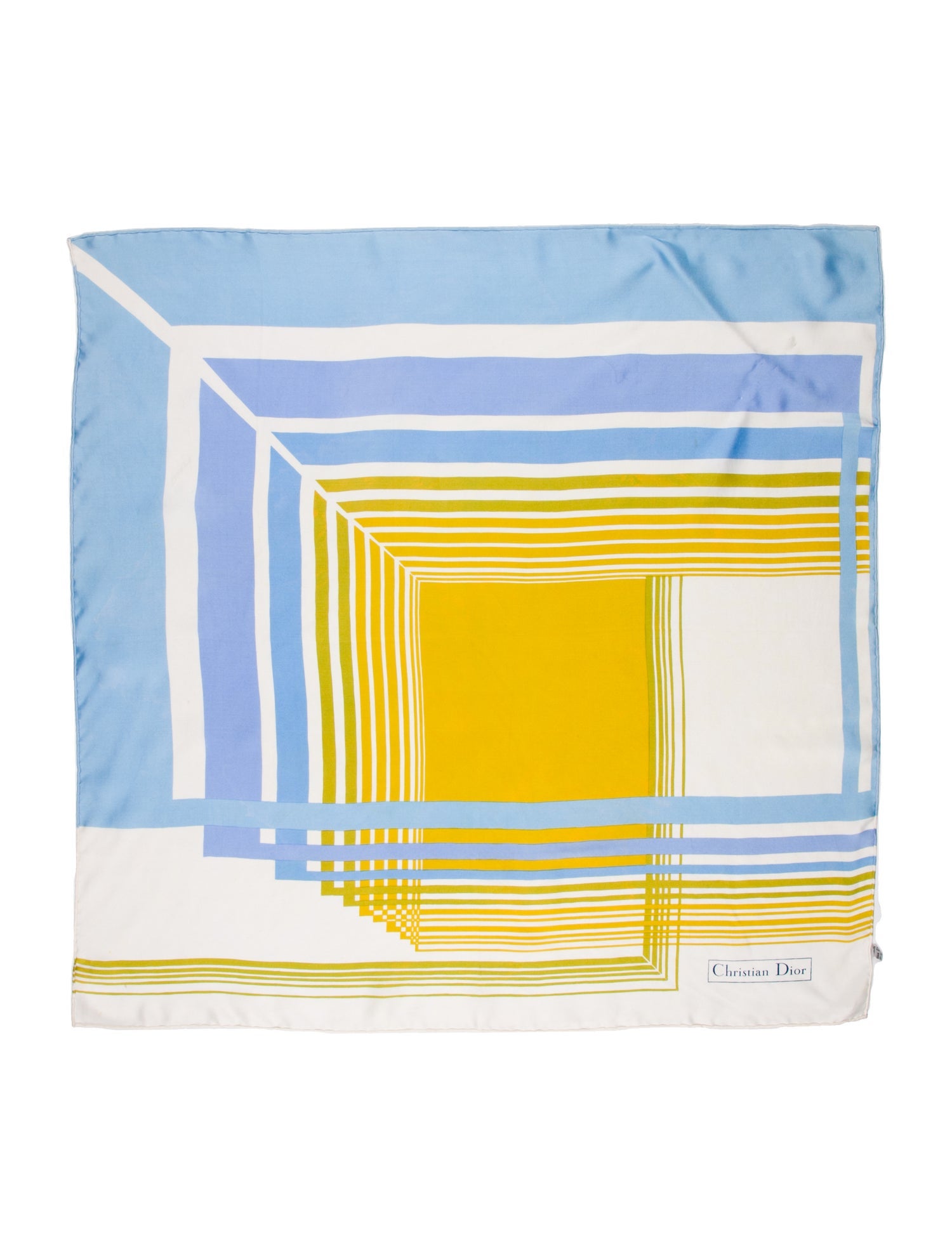 Christian Dior Silk Striped Scarf