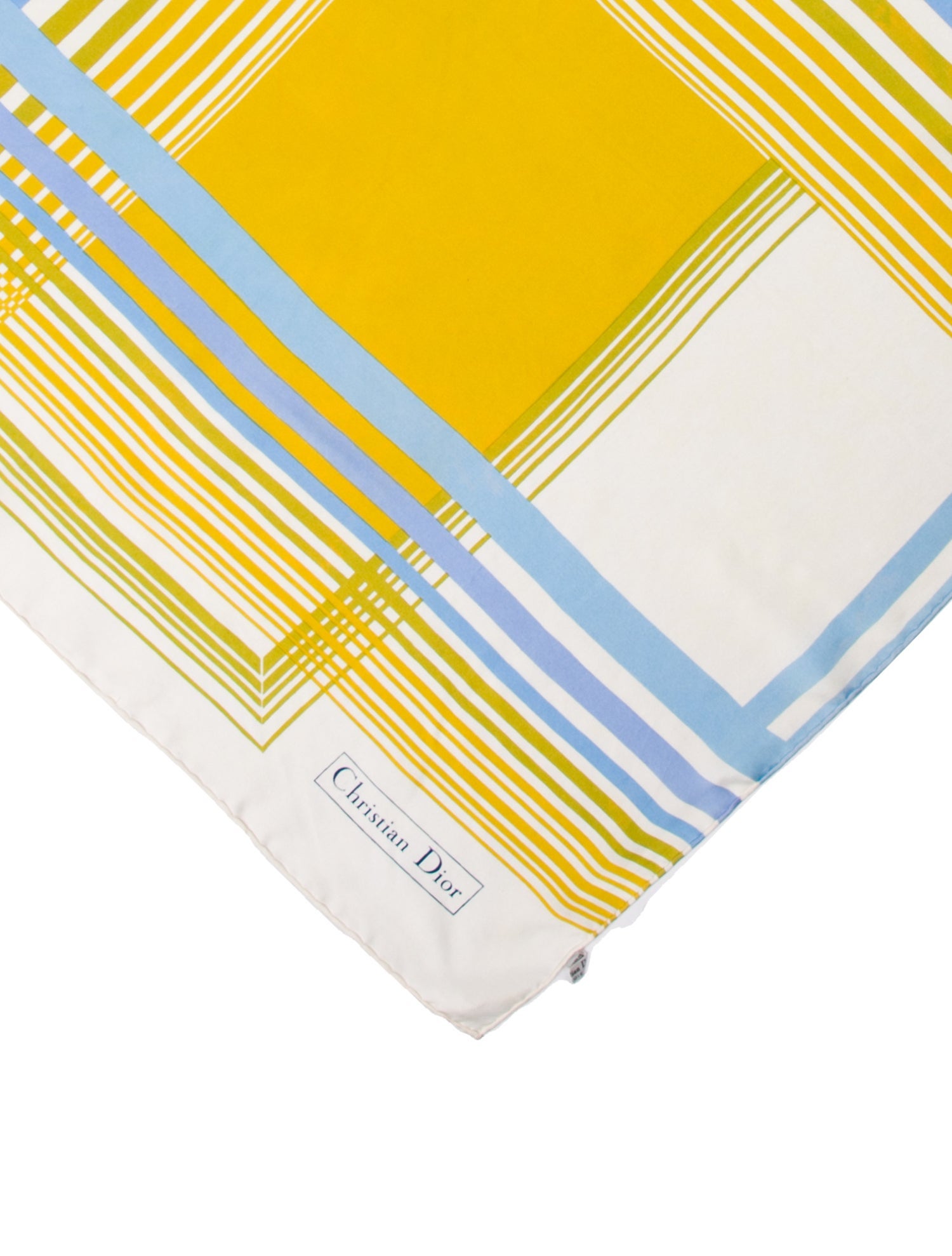 Christian Dior Silk Striped Scarf