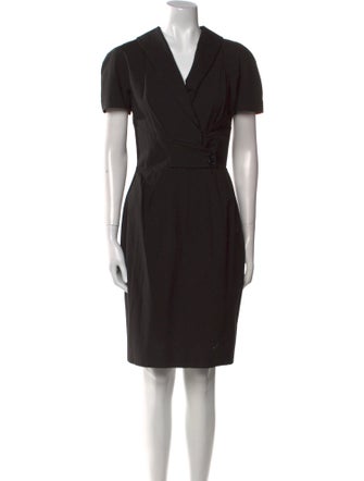 Christian Dior Wool Knee-Length Dress