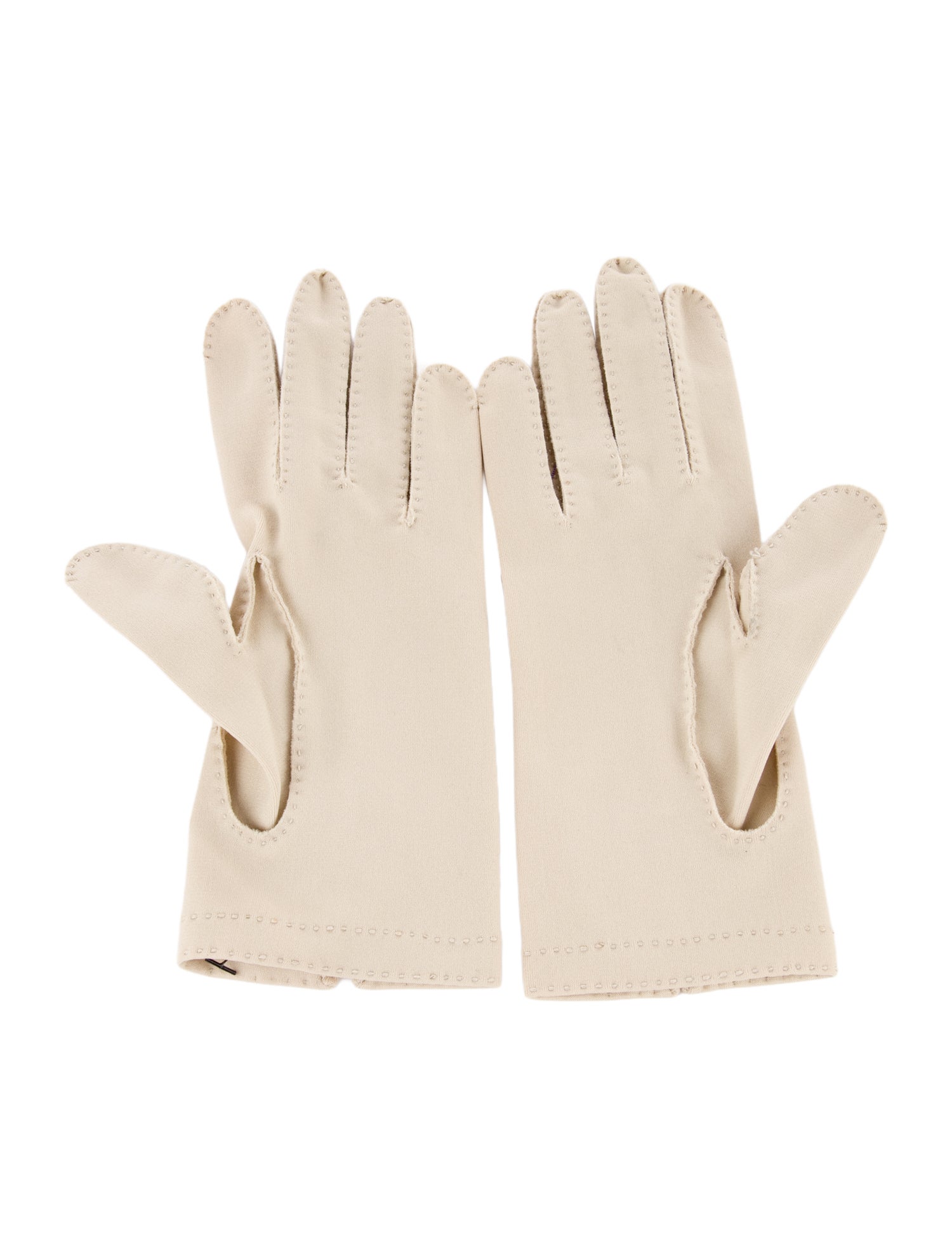 Christian Dior Women's Vintage Cotton Wrist-Length Gloves