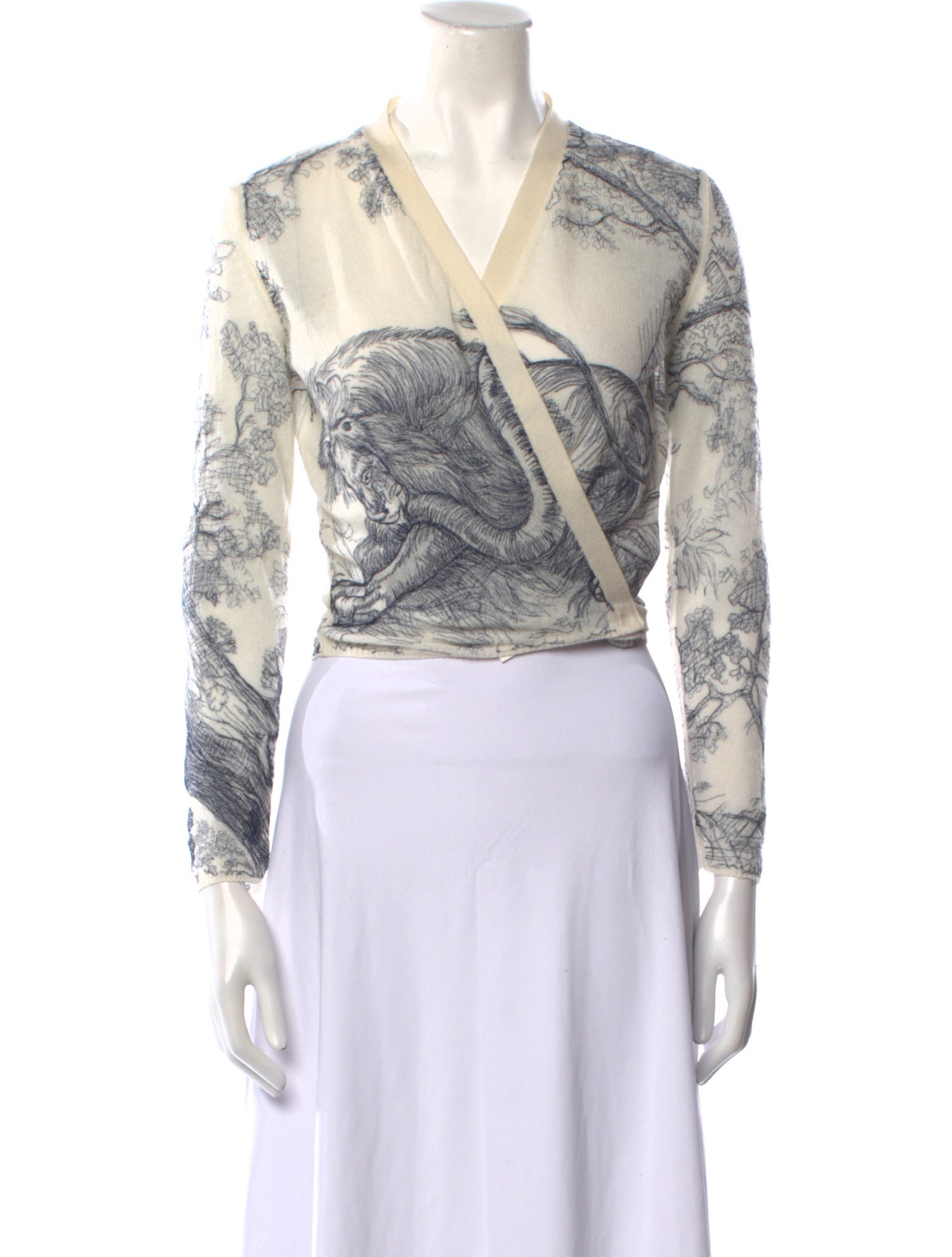 Christian Dior Cashmere Printed Sweater