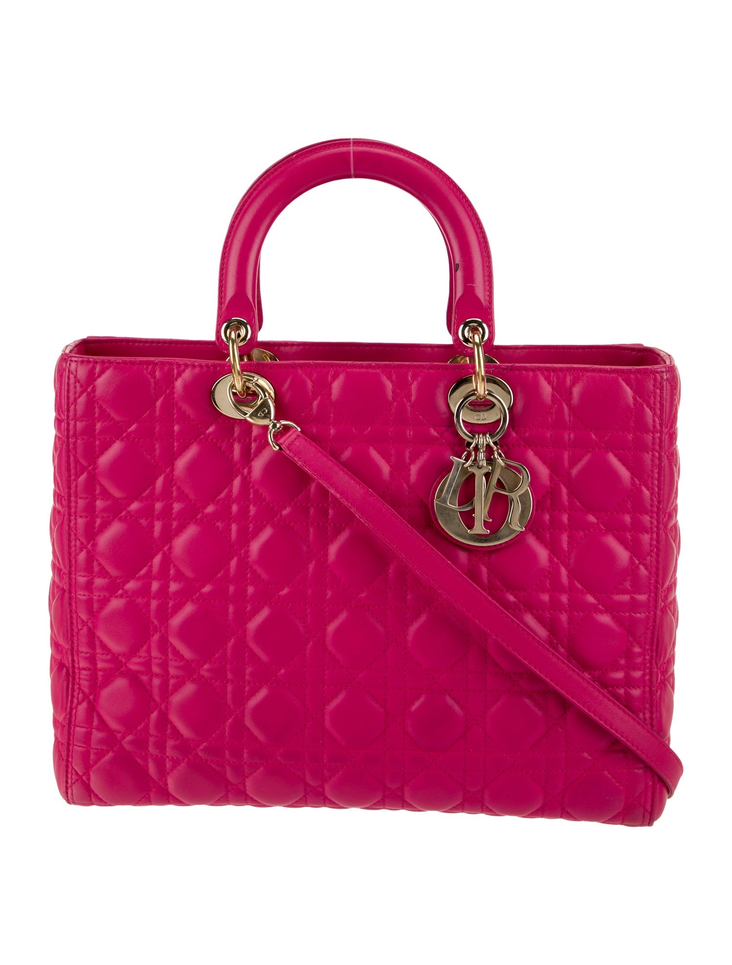 Christian Dior Cannage Top Handle Bag Large