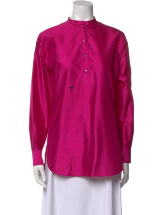 Christian Dior 2023 Silk Button-Up Top