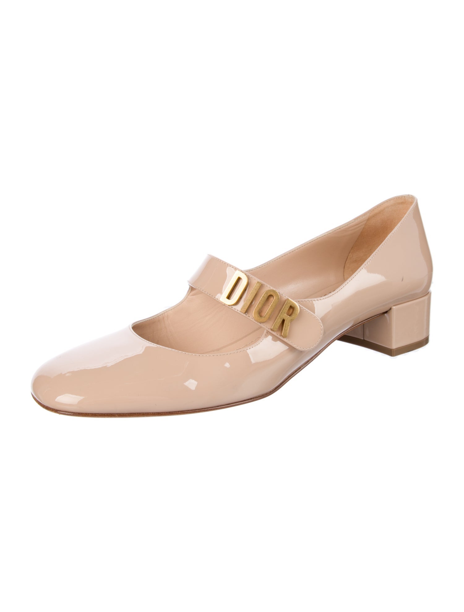 Christian Dior Patent Leather Studded Accents Pumps