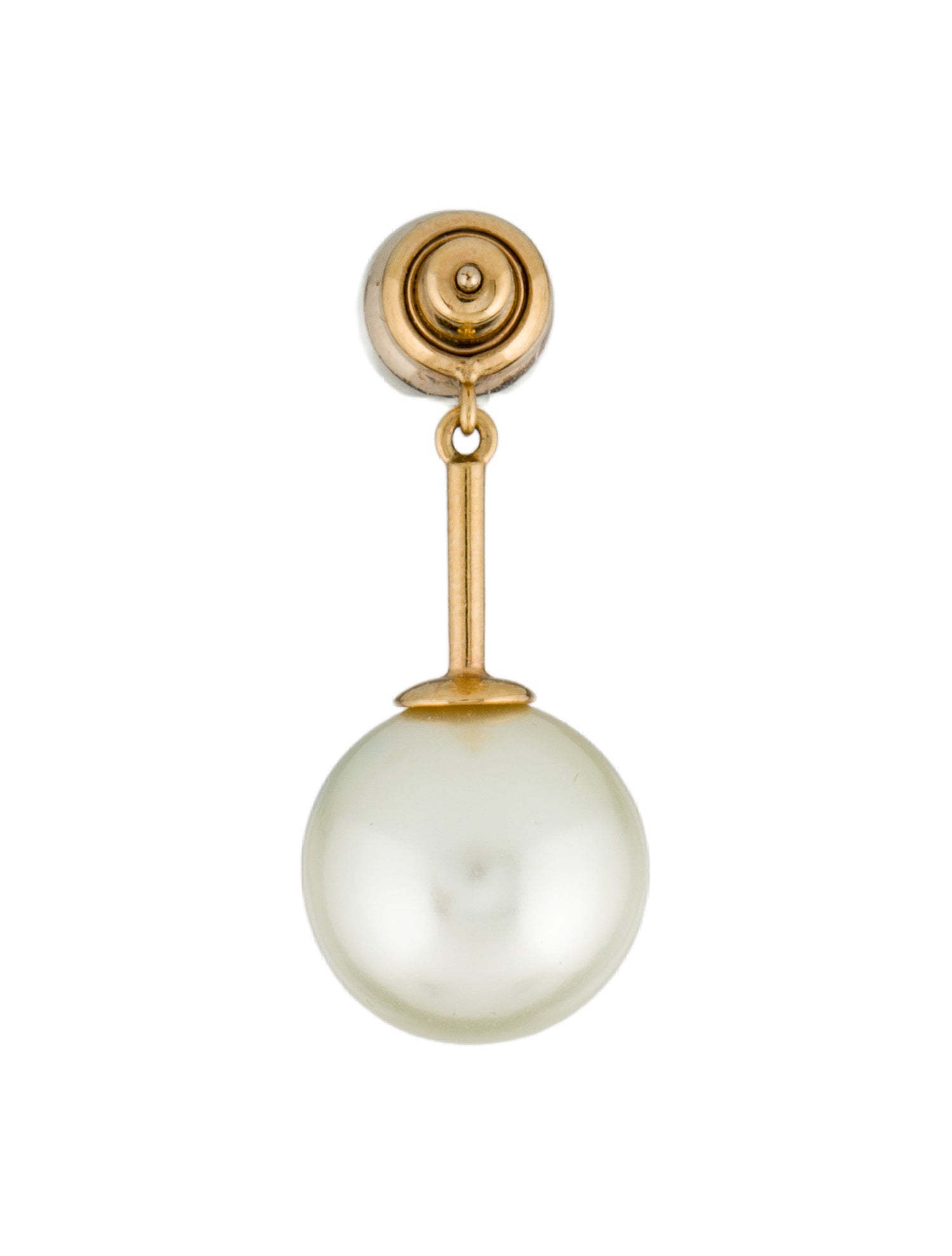 Christian Dior Faux Pearl Single Earring
