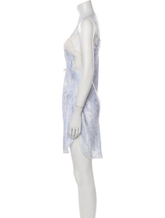 Christian Dior Lace Trim Embellishment Nightgown